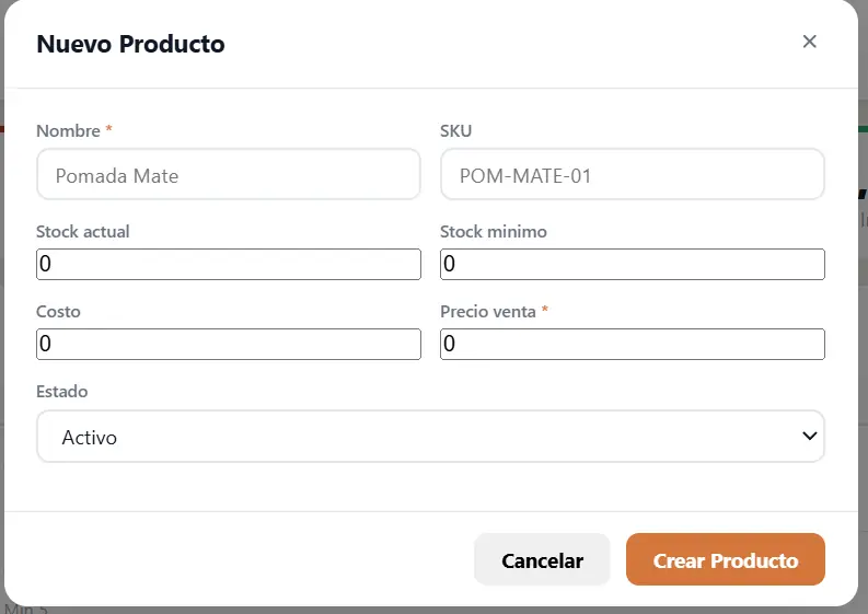 Agregar producto