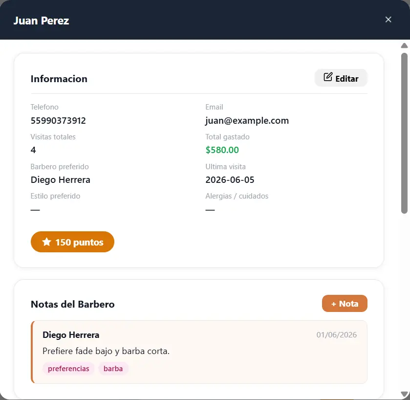 Ficha de cliente